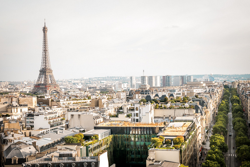 Aussicht vom Triumph Bogen, Paris, Frankreich, Beste Aussicht