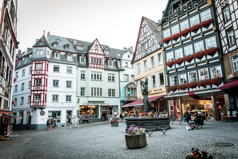 Cochem, Marktplatz, Mosel, Sehenswürdigkeit