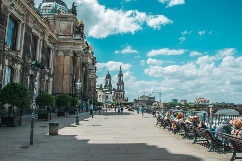 Brühlsche Terrasse, Dresden, Sehenswürdigkeit, Barock,Deutschland, Urlaub, Reisen