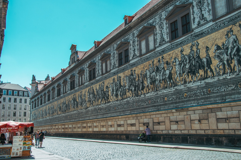 Fürstenzug, Dresden, Mosaik,