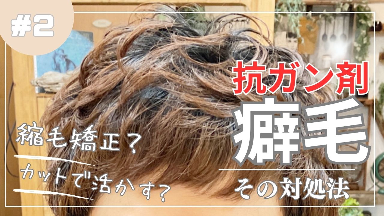 抗ガン剤治療後の髪の対処法動画～癖毛を活かすカット編～