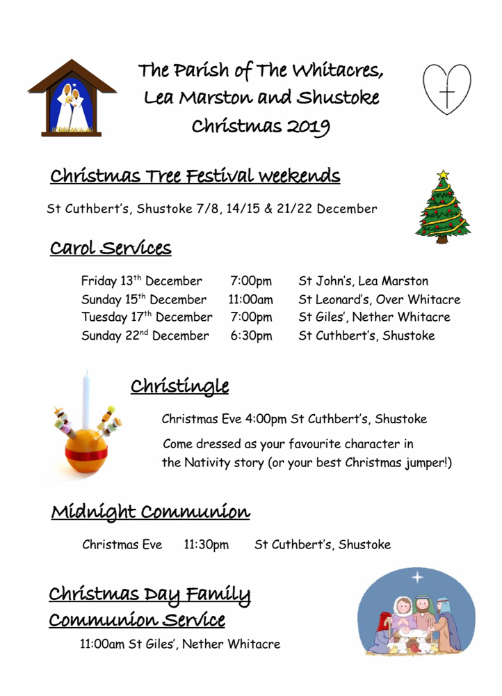 Christmas Services 2019 - ourparishwls