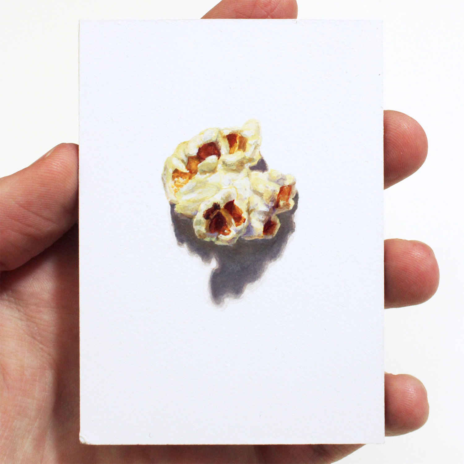"Zea Mays Everta II"  Acrylic on Panel, 3,5x2,5in, 2019