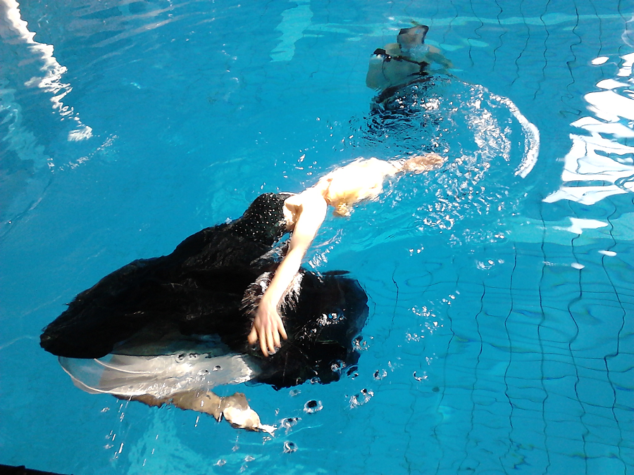 Making of beim Unterwasserfotoshooting