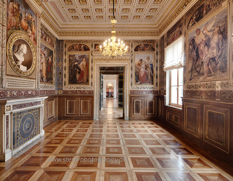 Schiller Gedächniszimmer im Stadtschloss von Weimar - Architektur und Innenarchitektur