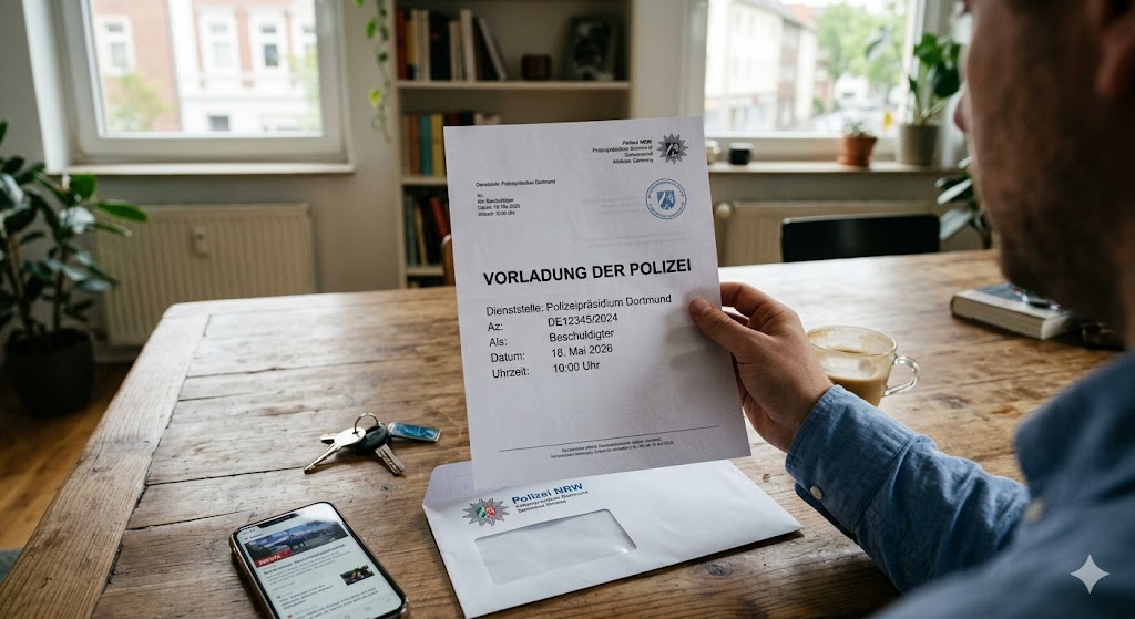 Vorladung Polizei – was tun als Beschuldigter?