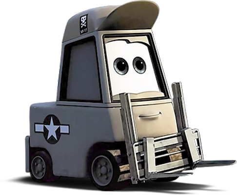 chariot élévateur [Planes] - transport - sciences et techniques - smiley émoticône émoji cartoon clipart illustration - artémotic