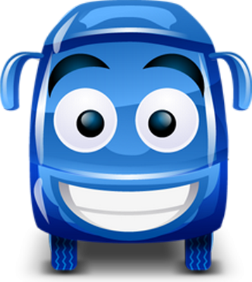 autocar - transport - sciences et techniques - smiley émoticône émoji cartoon clipart illustration - artémotic