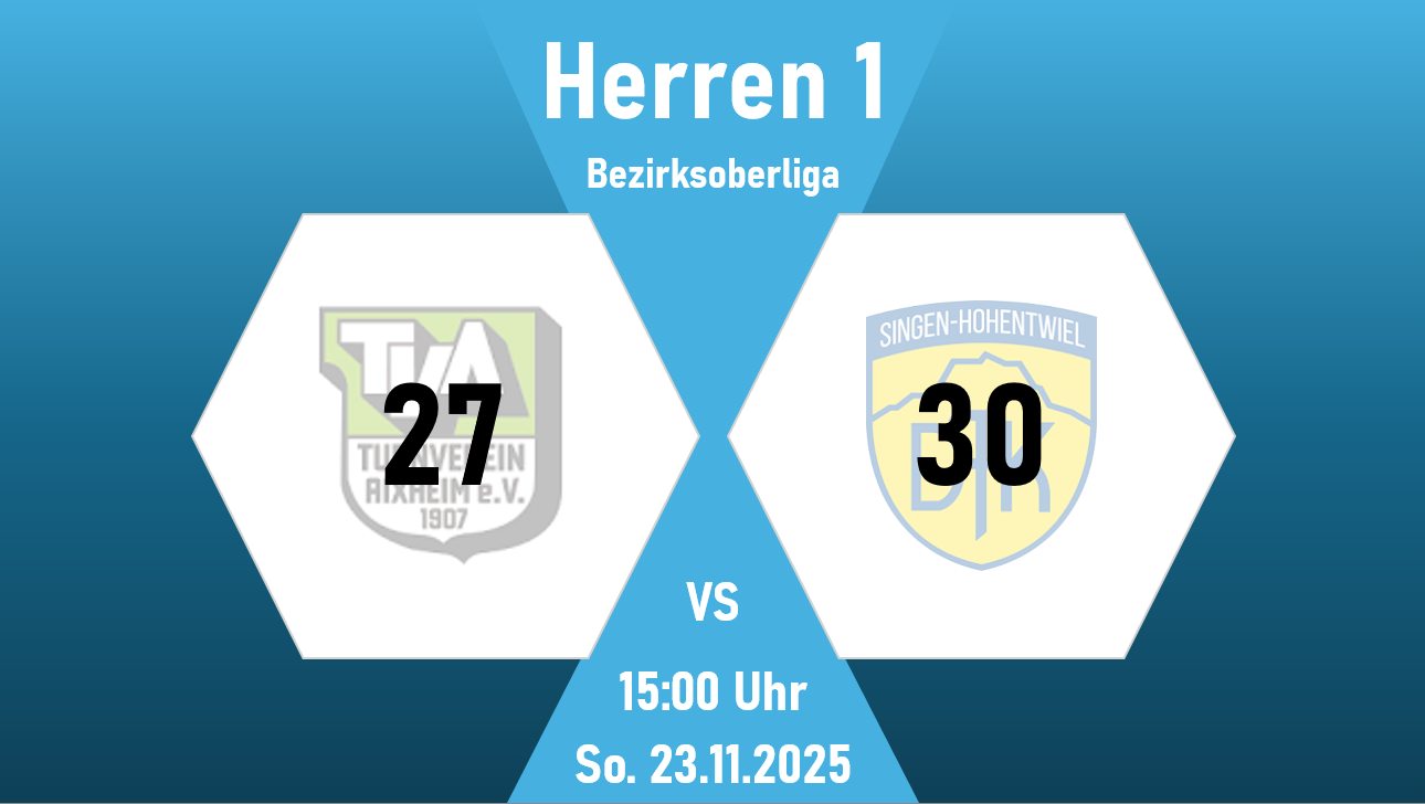 H1 Spielbericht TV Aixheim 2