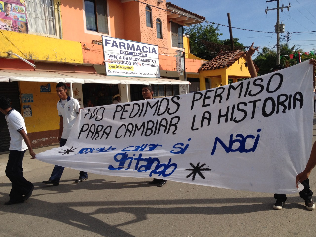 Otra Manta en el desfile 15 septiembre