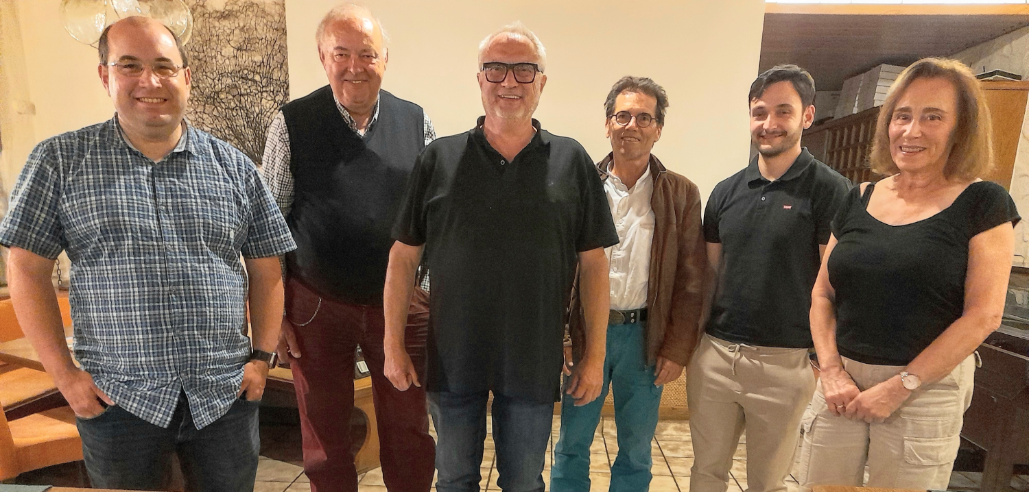 Die Mitglieder des neuen Vorstandes (v.l.): Christian Jungmann, Dr. Herbert Kraft, Reiner Dieffenbacher, Dietmar Petry, Stefan Stumm, Brigitte Lenz