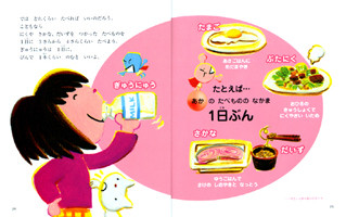  ポプラ社　えいようのひみつがわかる！　食育えほん2「からだをつくるあかのたべもの」2010年4月発行