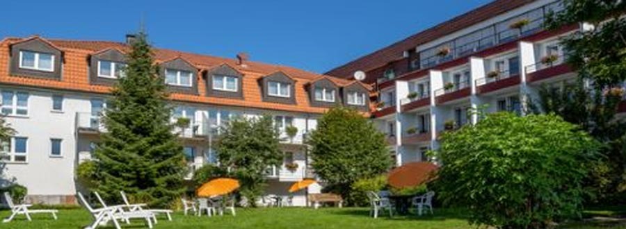 Gartenansicht vom Kneipp-Hotel Heikenberg in Bad Lauterberg