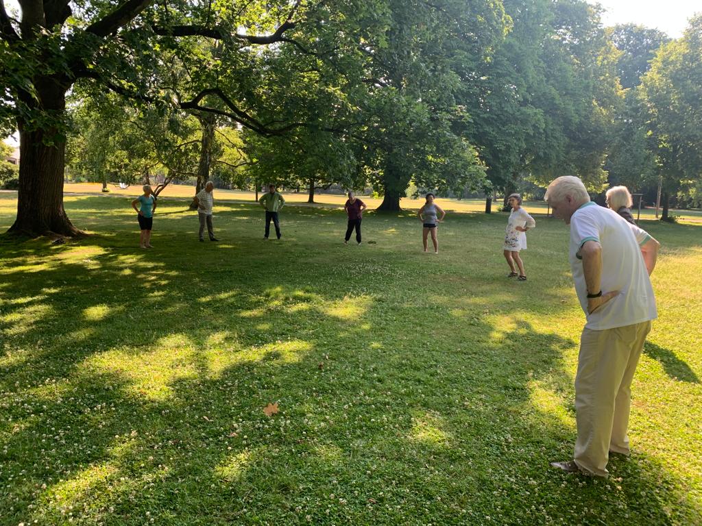3. Tag Bewegung am Morgen im Kurpark Lüneburg