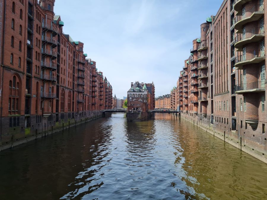 in die Speicherstadt