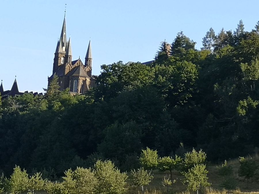 Blick auf das Kloster Marienhaus