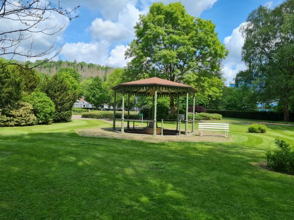 im historischen Pavillon im Kurpark Bad Lauterberg