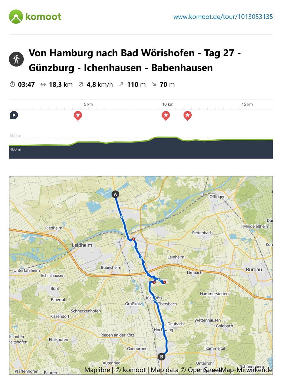 Tag 27 - Günzburg - Babenhausen