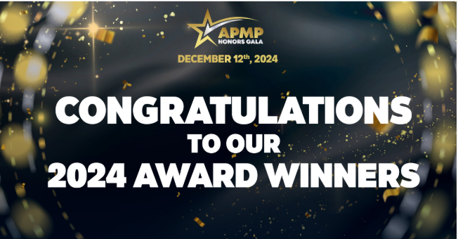 APMP Honors GALA 2024 Award 受賞  おめでとうございます !!