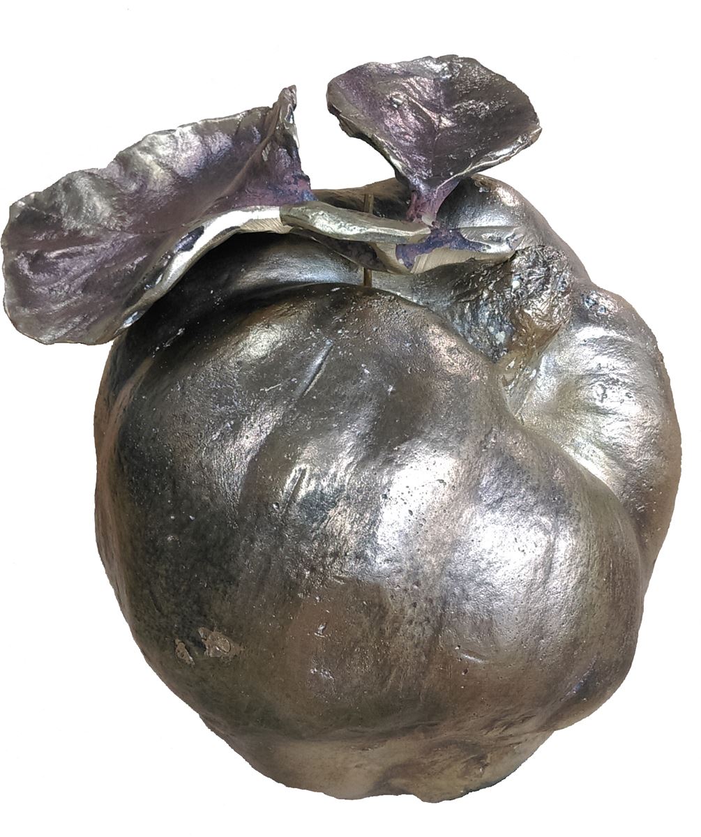 La pomme d'Adam. Bronz. 13 x 12 x 10 cm