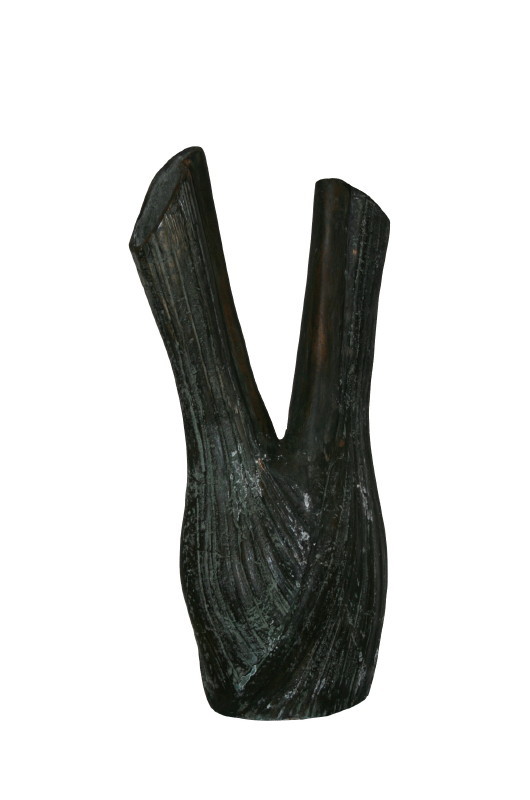 Fennel vase, bronze patina, 77 x 36 x 25 cm