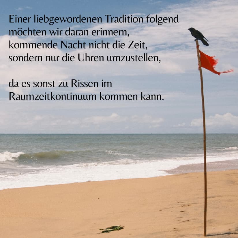 Sommerzeit - Achtung keine Fehler machen!!!