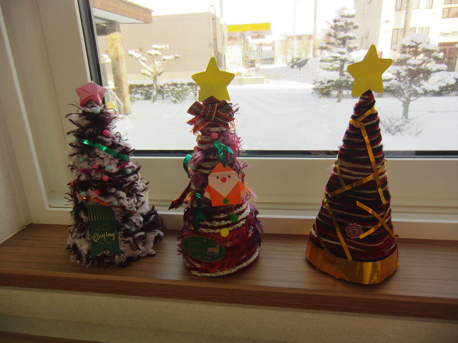 クリスマスツリー工作 旭川 Ptotデイサービス結かぐら 理学療法士と作業療法士がリハビリをご提供