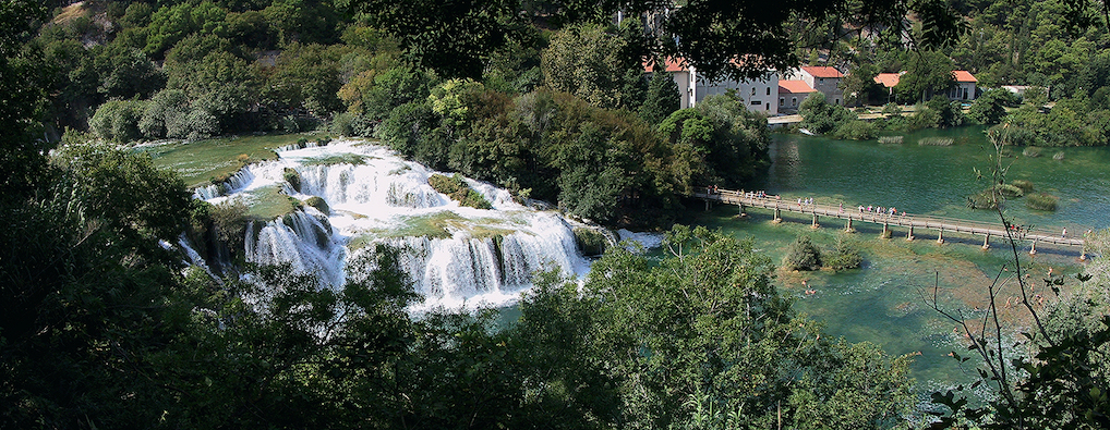 Krka-Wasserfälle. Auch hier gilt:  Was ein Traum!