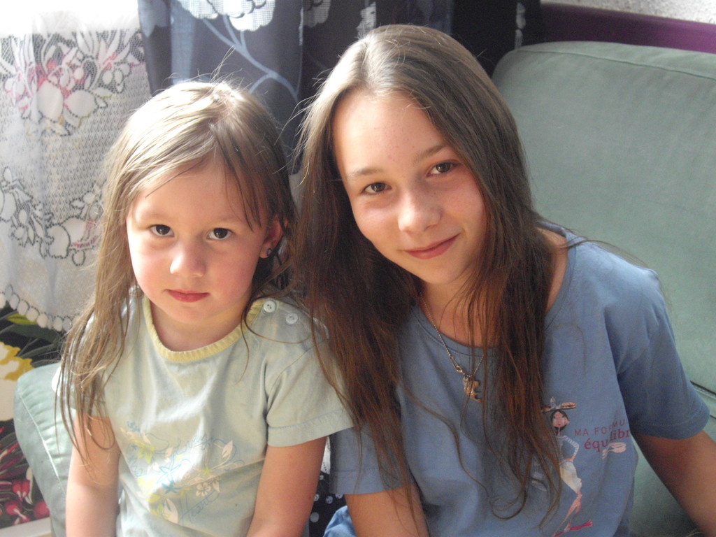 Mes nièces : Anaïs et Kéty