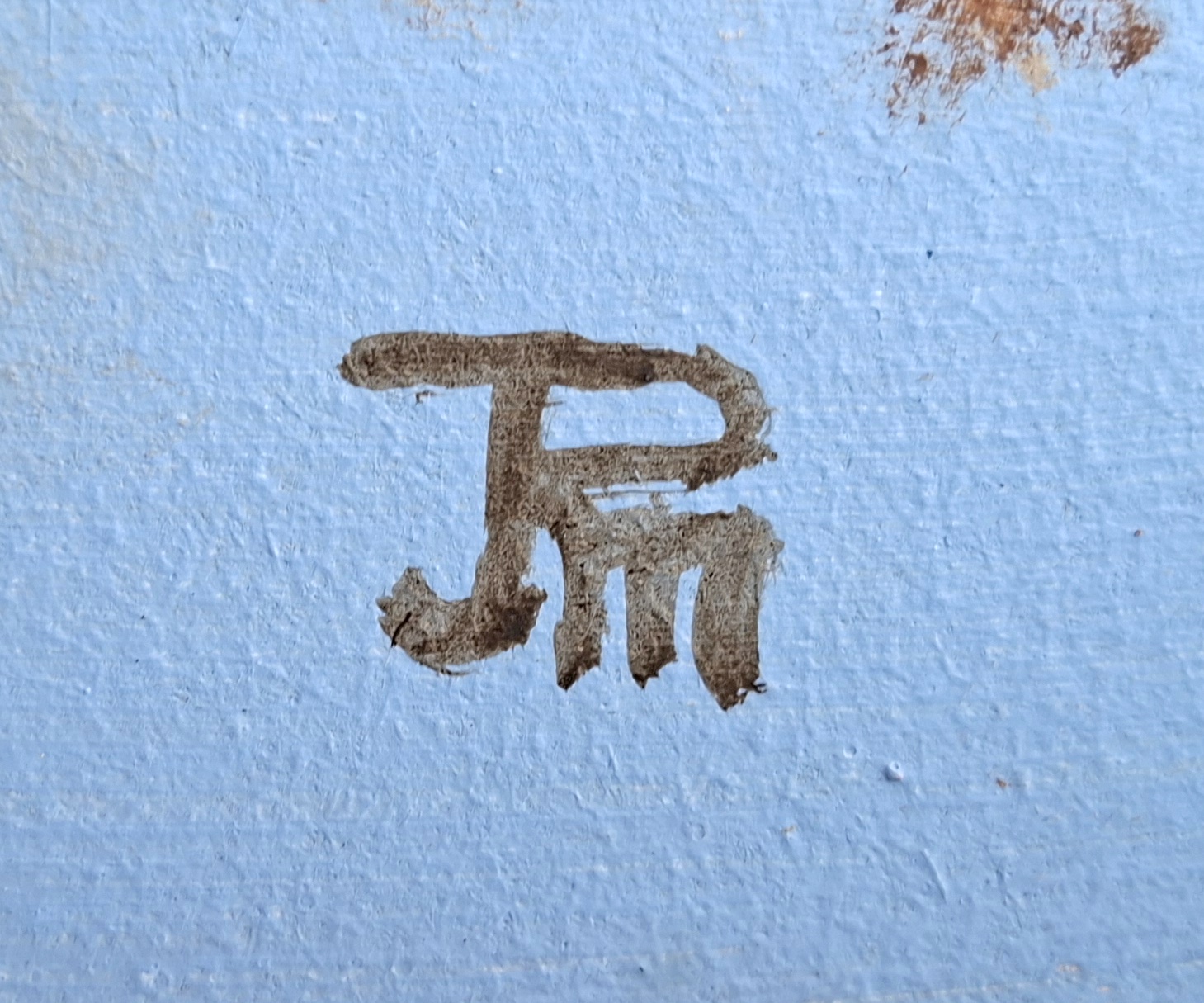 Firma del cuadro -Tan cerca, tan lejos – Joaquín Pardo