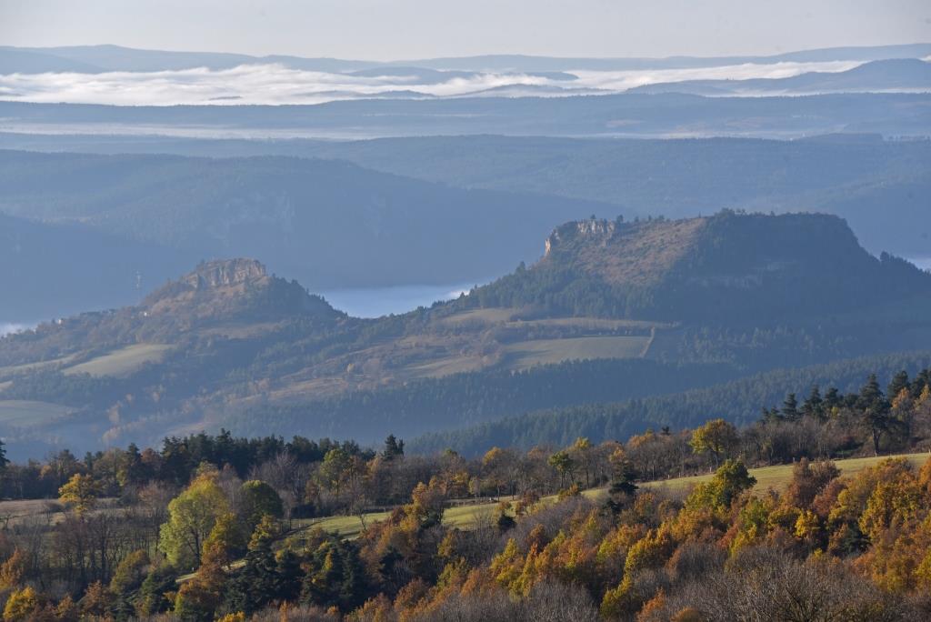 Mer de nuages des vallées du Lot et du Tarn