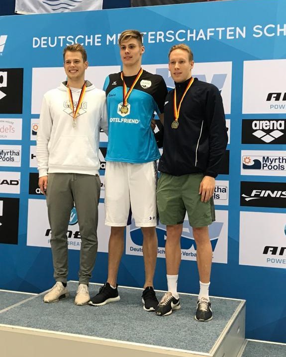 100m Lagen Siegerehrung mit Julius Flohr / Bild: Oliver Großmann