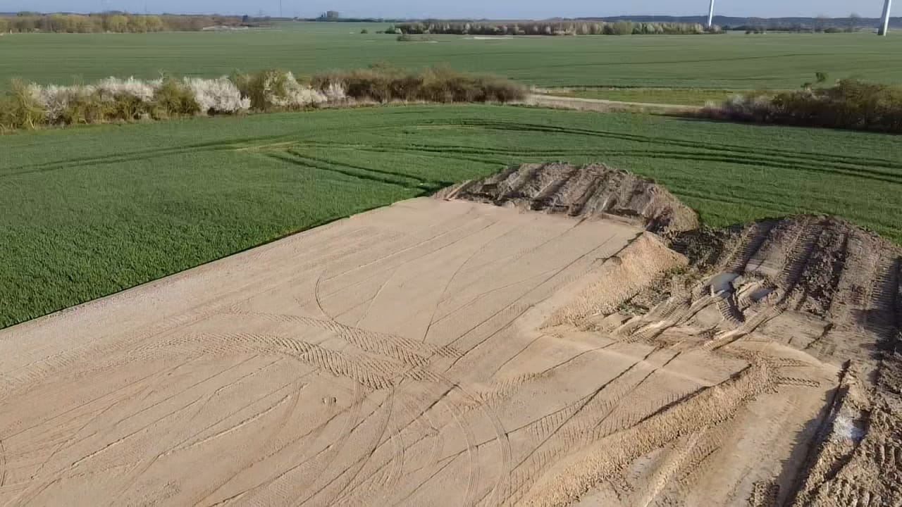 Hertellen einer Kranstellfläche