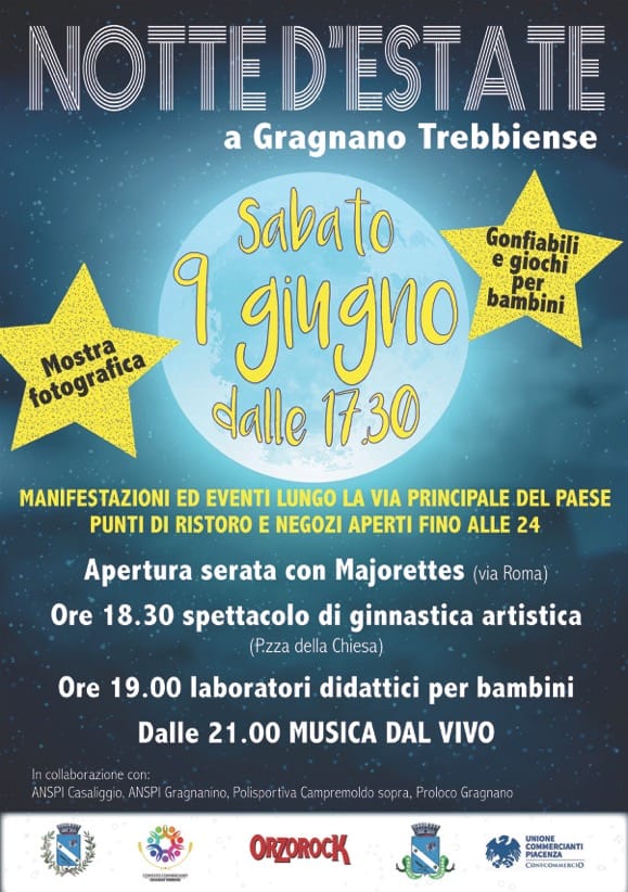 ArTre a Gragnano sabato 9 giugno per   NOTTE D'ESTATE  esposizioni dalle 17,00 alle 24,00