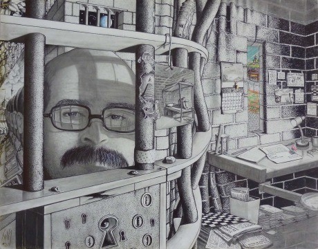 1. Platz USA, Correctional Training Facility, Soledad, CA 93960 USA “The Conditions of incarcerated people“ 28x 35,5 cm Mischtechnik auf Zeichenpapier 