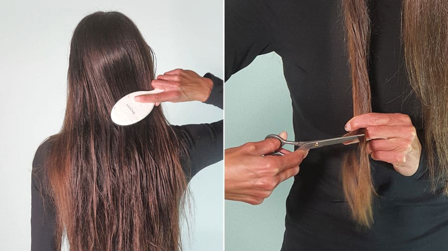 Haare Erst Schneiden Dann Färben Oder Umgekehrt Lange Haare selber schneiden mit Schritt-für-Schritt-Bilder Anleitung