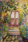  Nara Burgalassi "La porta fiorita" Ecoline 30x40 - non disponibile