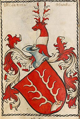 Wappen der Familie Kaltental nach dem Scheibler'schen Wappenbuch, älterer Teil  (Bildquelle: Wikimedia Commons)