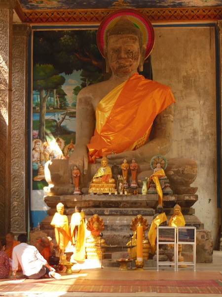 2015 An open-air Buddhist Shrine across from the Bayon Temple