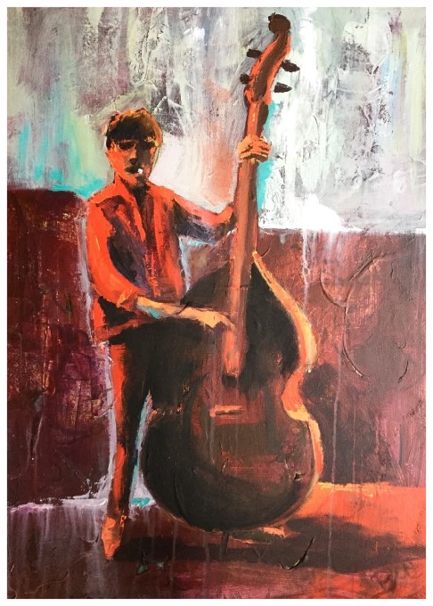 Hot Jazz. Acrylics on canvas. 50 x 70 cm. 250 €