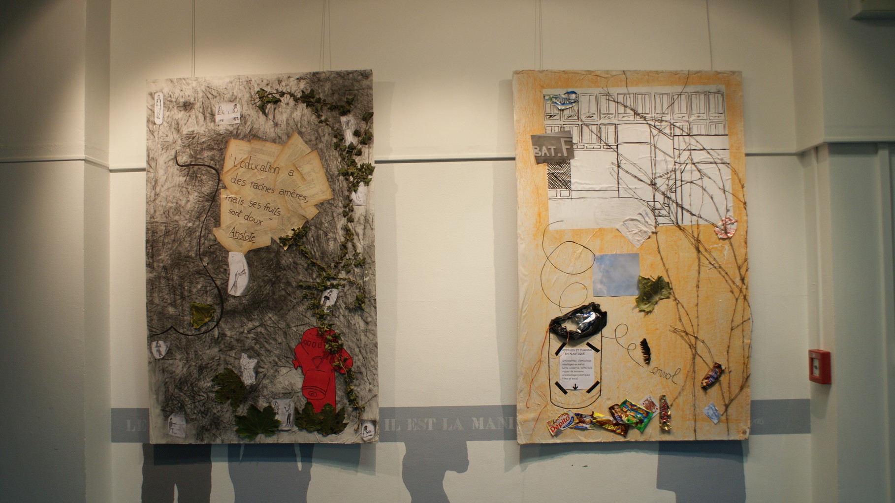 Collages Collectifs (exposition au lycée)