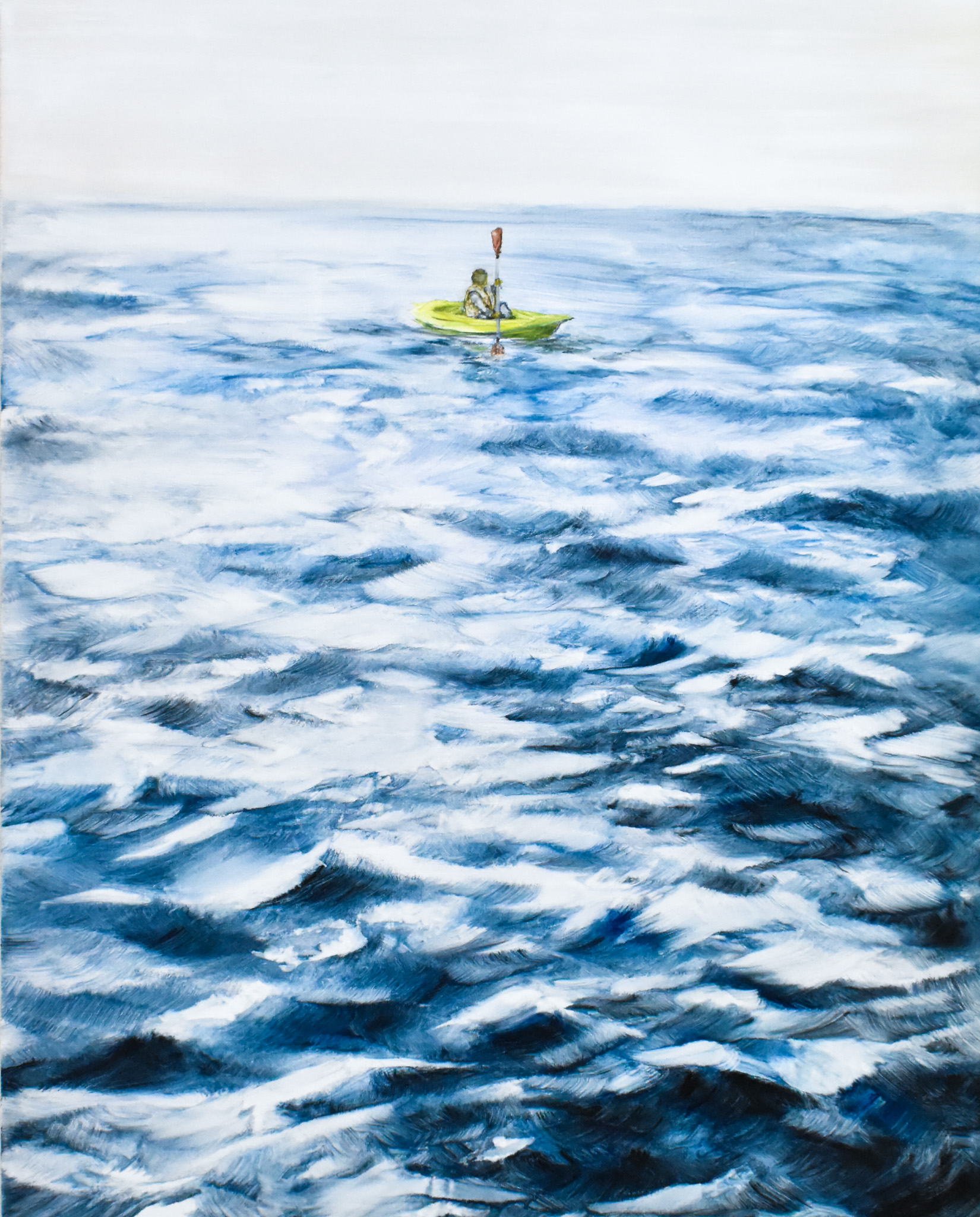 「むかしの海」2023年、F30、oil on canvas