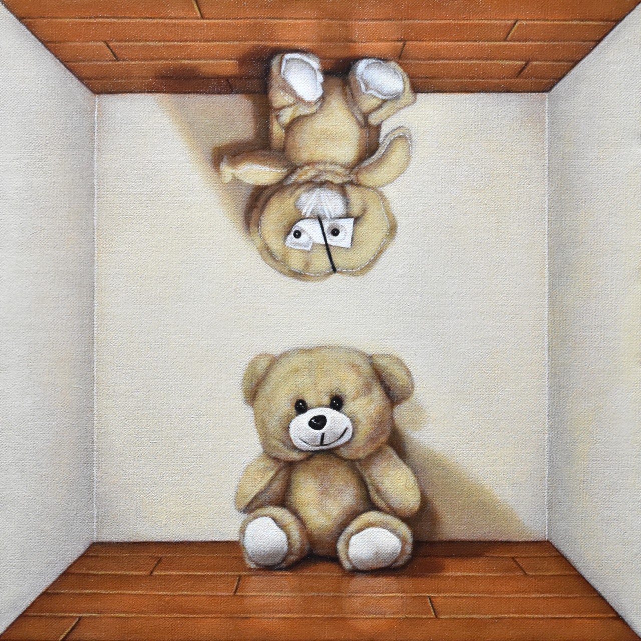 「endless」2020年、333×333mm（S4）、キャンバス・油彩