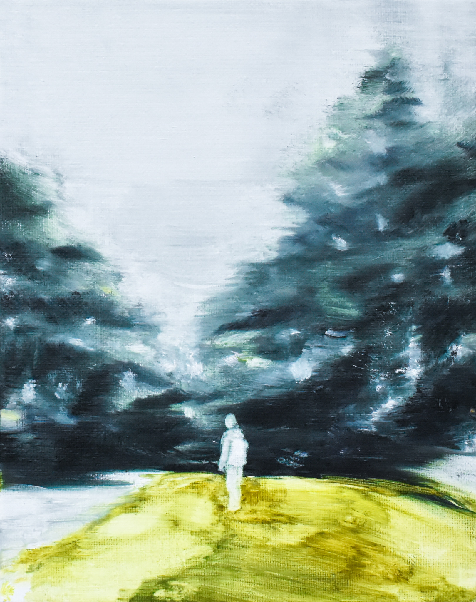 「光について」2023年、F2、oil on canvas