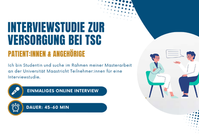 Interviewstudie zur TSC-Versorgung sucht Betroffene und Angehörige