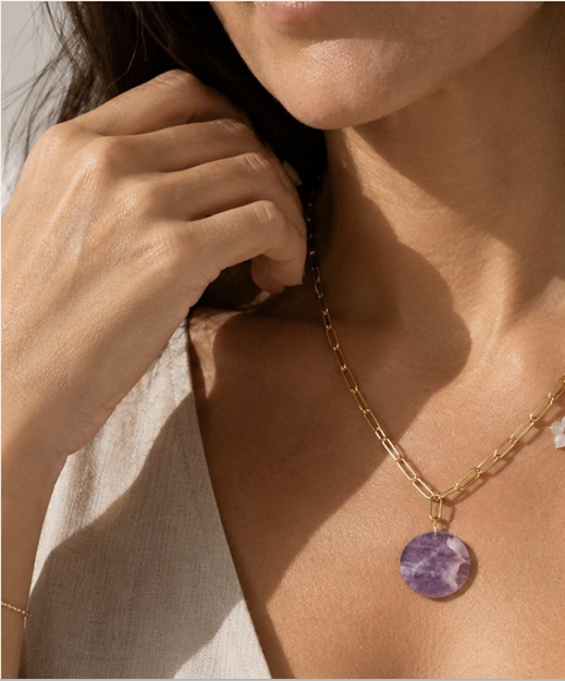 AMY - Collier Améthyste -   45€