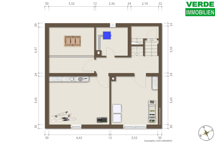 Grundrissplan Keller