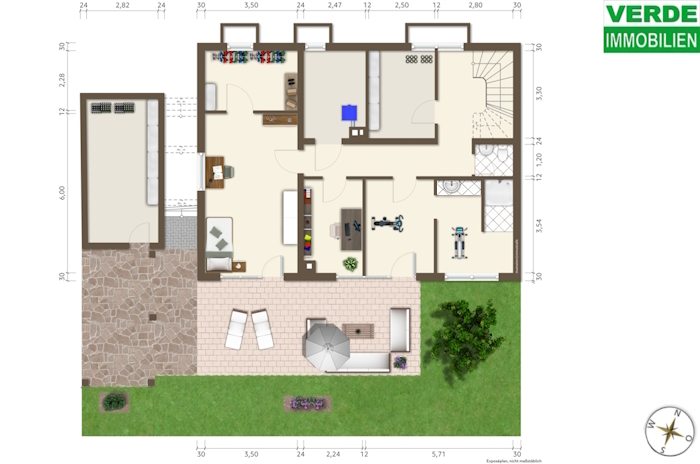 Grundriss Gartengeschoss