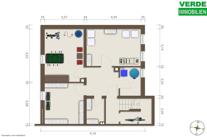Grundrissplan Keller
