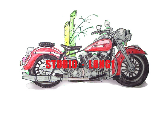 バイクのイラスト